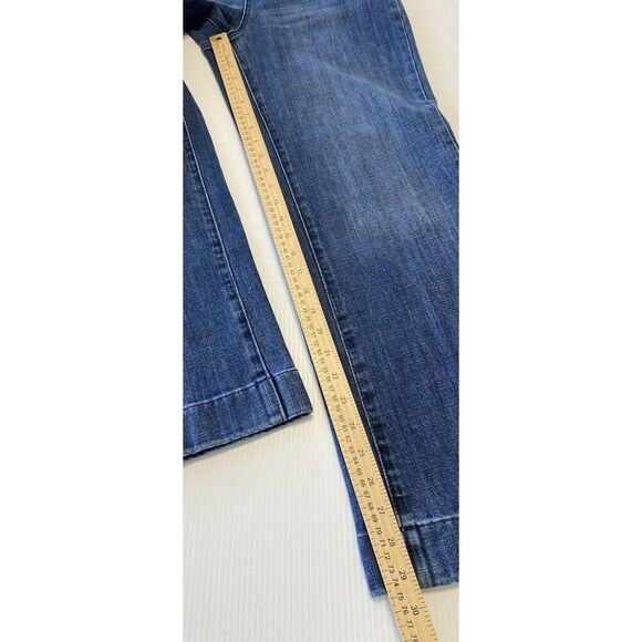 Talbots Women’s Wide Leg Jeans Size 8 (31x29.5) High Waist Sailor Side Zip - Picture 8 of 12